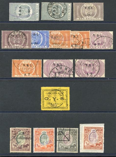 Stamp Auction - orange free state - Sale #160, lot 1243