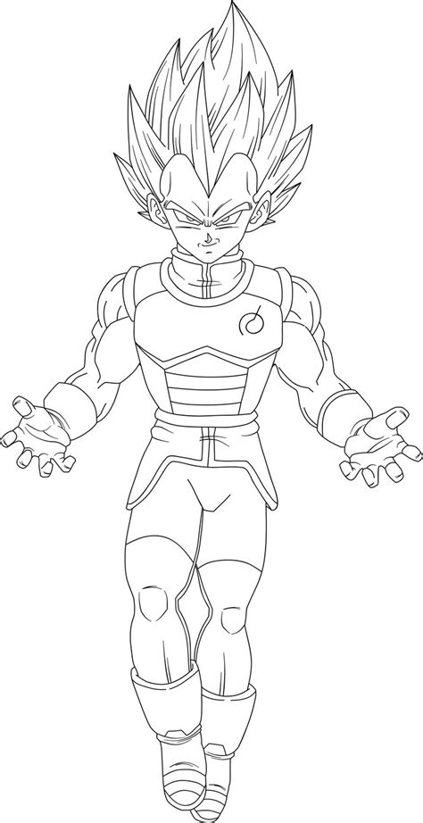 Easy to draw vegeta in dragon ball z. Vegeta SSGSS Render Lineart by DragonBallAffinity on ...