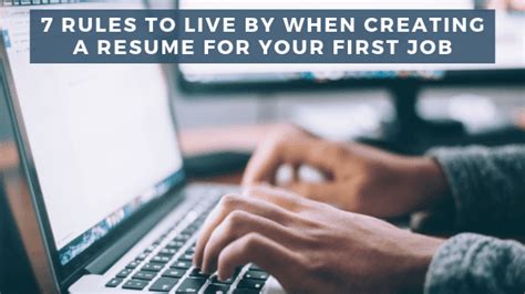 Times, courier, arial, palatino and other fonts in a serif and sans serif category. 7 Rules to Live by When Creating a Resume for Your First Job