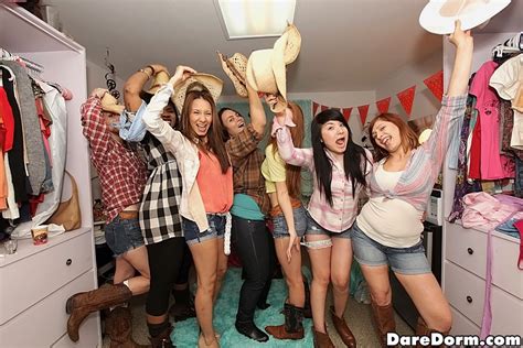 Banging college bimbos during very wild dorm room party. daredorm Sexy college girl get it on on camara watch them ...