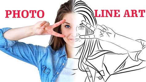 Choose an image using the 2. Convert Photo to Line Portrait Vector - Tutorial ...