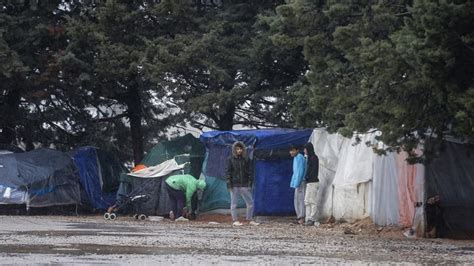 Malakasa refugees open camp, malakása, attiki, greece. Second Greek migrant camp under coronavirus lockdown ...