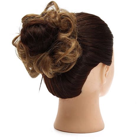 Looking for a way to wear your hair but without needing to rely on cornrows? Wholesale Buns Hair Piece Updo Bride Bun Natural Elastic ...