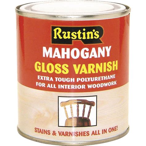 The old stain should still be present, but it may have light or dark spots from water or wear. Rustins Gloss Mahogany Extra Tough Interior Wood Stain ...