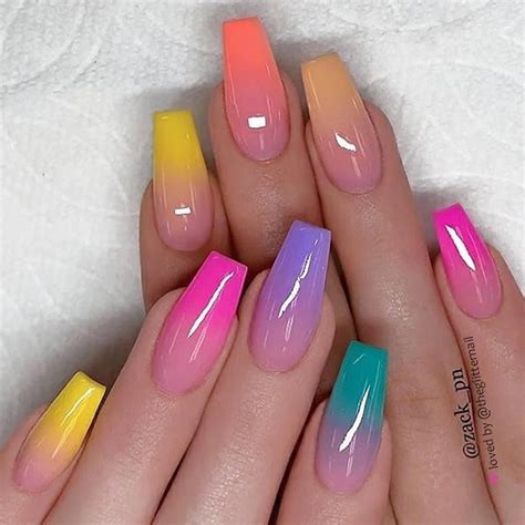 summer nails colors #ombrenails | Ombre nail designs, Ombre acrylic ...