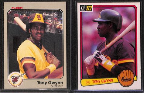 Lot Detail - Lot of (9) Tony Gwynn Rookie Cards, Inc. (3) Graded