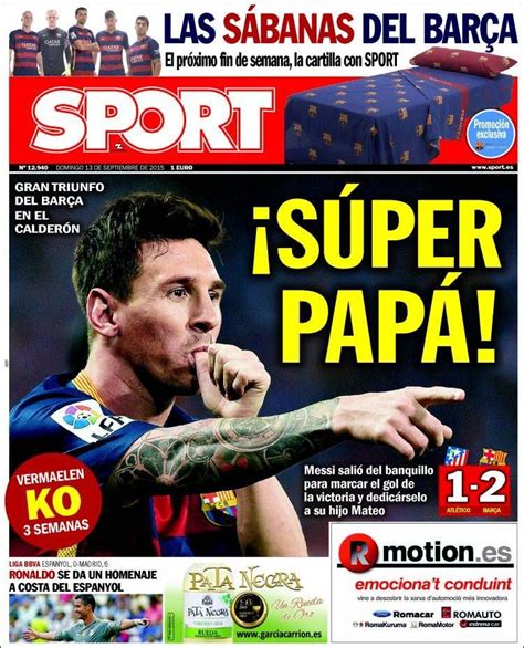 Periódico Sport (España). Periódicos de España. Toda la ...