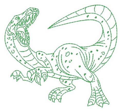 Filling stitch is a term for surface stitches that are used to fill in specific parts of a design or the area around an object. Dinosaur Raptor Outline Embroidery Designs, Machine ...