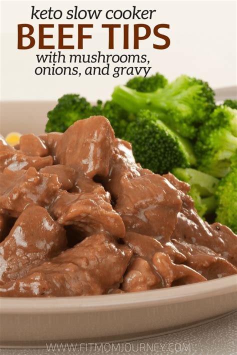 Keto vegan recipes are not as complicated as you think, promise. Keto Beef Tips with Mushrooms, Onions, and Gravy - Fit Mom Journey