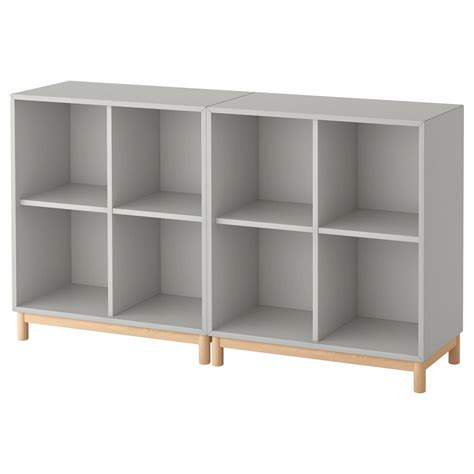 Kallax is available in many different sizes and colors and is easily personalized with a selection of doors, inserts, boxes and. IKEA - EKET Storage combination with legs light gray #Kidsroomideas | Ikea eket, Ikea storage, Eket