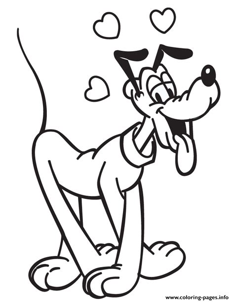 Over 1k preschool activities & craft ideas for kids. Pluto Dog Valentine Coloring Pages Printable