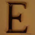 Alphabet) erleichtert das buchstabieren von wörtern (speziell eigennamen . Brass Alphabet Letters | 2" Brass Letter | House Name Signs ...