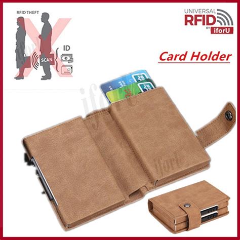 Keep your cards safe from electronic skimmers, with these rfid protected wallets and passport holders. Business Credit Card Holder Metal RFID Double Aluminium ...