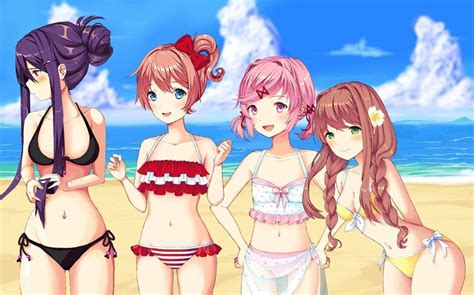 To the end of video. Beach time | Doki Doki Literature Club! Amino