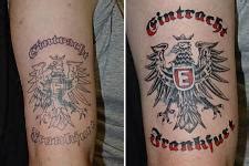 Kostenlose lieferung für viele artikel! www.eintr8-4ever.de - Bilder von Eintracht-Tattoos
