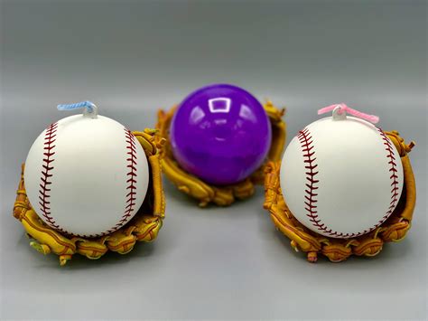 2 of the baseballs will be the correct color and 1 baseball will be the opposing color. Exploding Baseball Gender Reveal Ball Blue and Pink