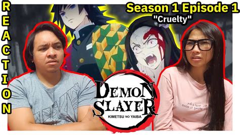 Demon Slayer Episode 1 Reaction - YouTube