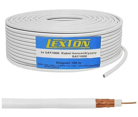 قسم أجهزة ستارسات star sat hd قسم أجهزة ستار كوم وسات كوم sat com hd + star. LEXTON SAT1000 KABEL PRZEWÓD KONCENTRYCZNY 100m Cu ...