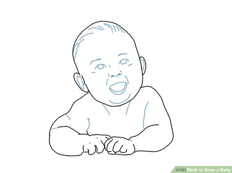 This will be the baby's torso. 4 Ways to Draw a Baby - wikiHow