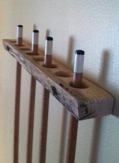 It is rustic which means there may be imperfections in the wood that are left that way on purpose to give it that. 9 Rustic Pool Cue Racks ideas | pool cues, pool cue rack ...