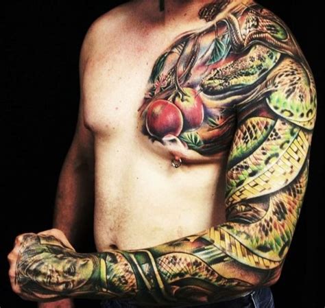 Please share your notre dame tattoo with the community. Realistic Bible Snake tattoo sleeve | best tattoo ideas