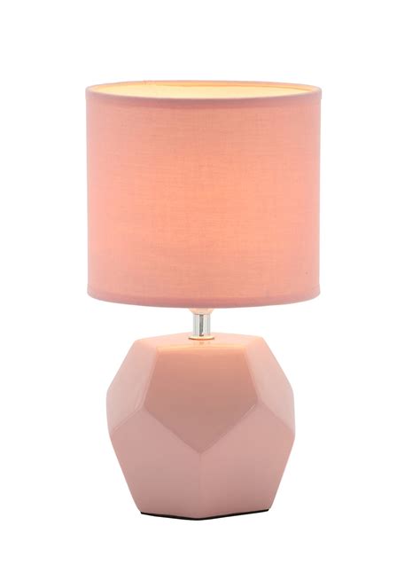 Or, in a contemporary living room, pair modern table lamps with a floor lamp of the same aesthetic. Geometric Ceramic Table Lamp (H30cm x W17cm) - Pink ...