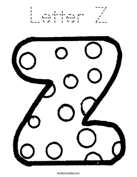 34+ letter c coloring pages for printing and coloring. Letter Z Coloring Page - Tracing - Twisty Noodle