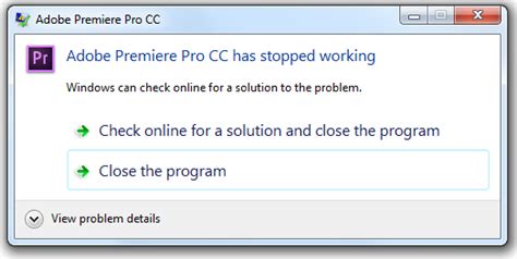 Creative tools, integration with other adobe apps and services. Solved: Adobe Premiere Pro CC has stopped working - Adobe ...