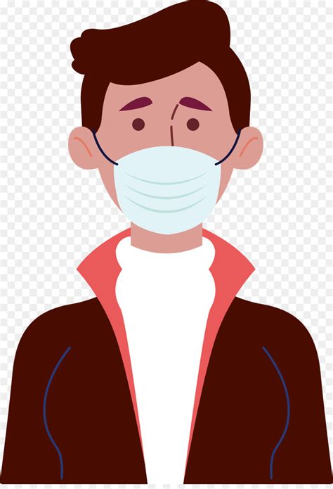 Topeng kesehatan medis gaya kartun yang digambar tangan. Pakai Masker Png Hitam Putih - Respirator 3m Polmaska ...