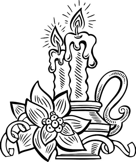 Christmas candles coloring page from christmas decoration category. Beautiful Candle Coloring Pages : Best Place to Color in ...