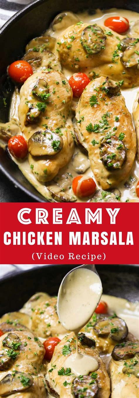 Easy Creamy Chicken Marsala - one of the easiest creamy ...