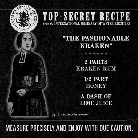 Dark and mysterious, just like the behemoth beneath the waves, the kraken bomb is a drink worth going out of your way for. Fashionable Kraken | Liquor recipes, Rum drinks, Mixed drinks recipes
