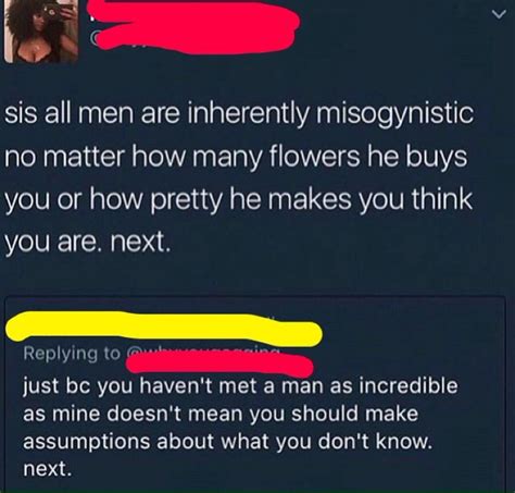 Let this be a lesson to all misogynistic perverts in sport and their boot lickers ― you can no longer exploit young women and girls, body shame or medically gaslight them and then expect them to represent you so you can earn your annual bonus. "all men are inherently misogynistic" : TumblrlnAction