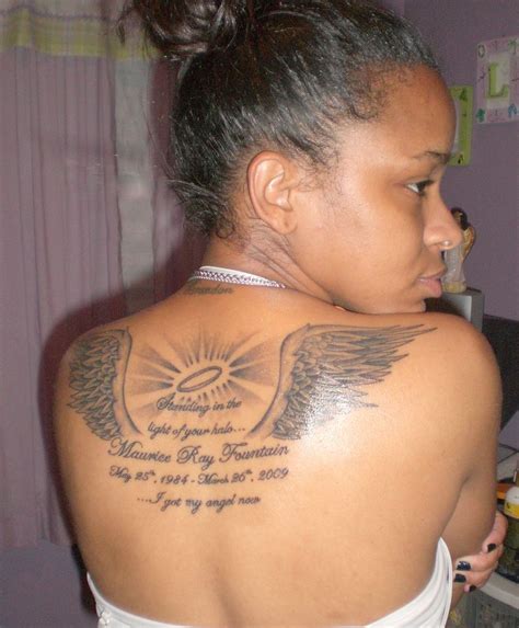 Want a tattoo that will set you apart from the crowd? Standing in the Light of Your Halo... | Tattoos, Memorial ...