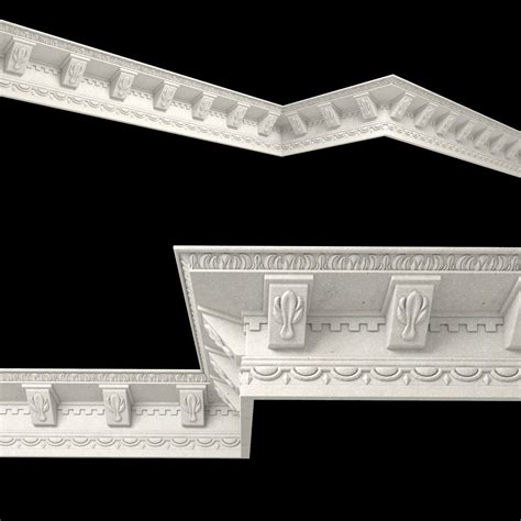 The thick framing that we added to our bathroom. Decor molding 4 3D asset | CGTrader