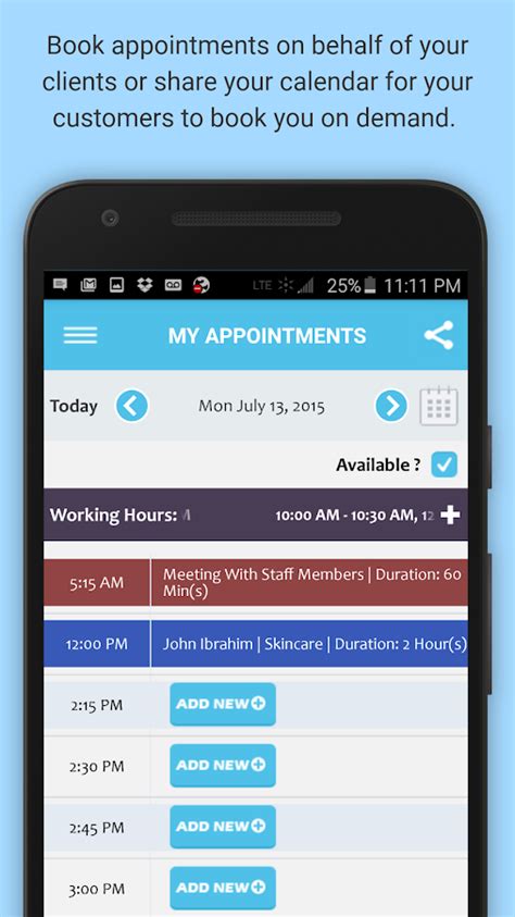 Whether you want to start an online presence or just get ahead of the competition, 10to8 scheduling software can help. Appointment & Schedule Manager - Android Apps on Google Play