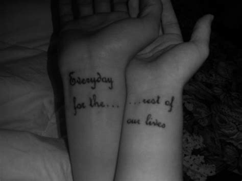 Foot tattoos are not unaccompanied. couple tattoos on Tumblr