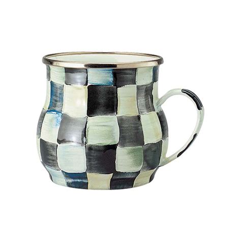 Sie suchen den besten sale? MacKenzie-Childs Courtly Checked Enamelware Mug | Borsheims