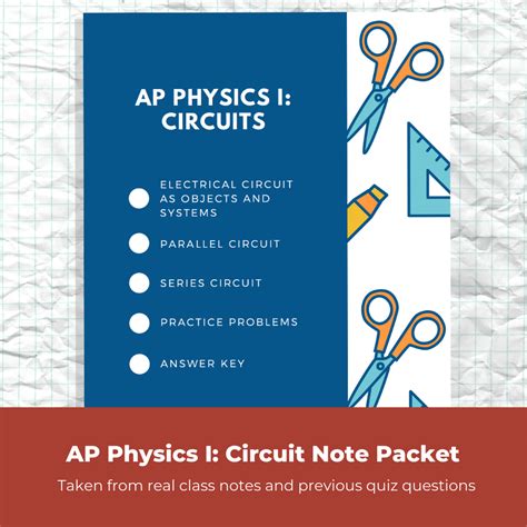 Force a force is a push or pull on an object. AP Physics I - Circuit Notes with Practice Problems and ...