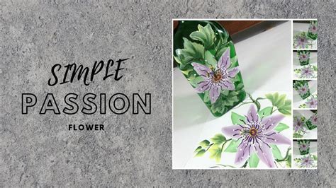 Passion simple) is a 2020 french drama film directed by danielle arbid. SIMPLE PASSION FLOWER | Painting Techniques | Step by Step ...