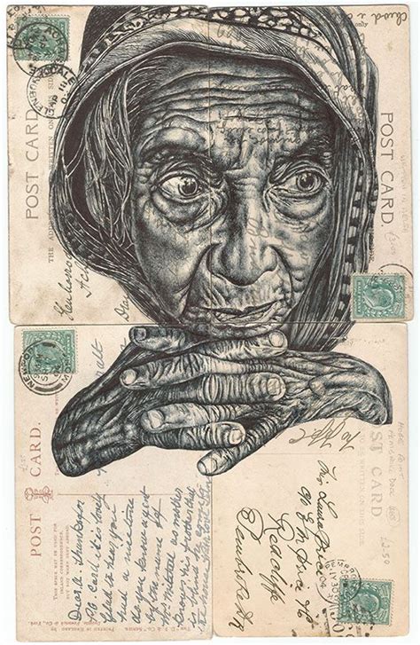 This is a subreddit for artists who particularly enjoy drawing and/or are interested in sharing their techniques. Bic biro drawing on antique postcards | Biro drawing, Mark ...