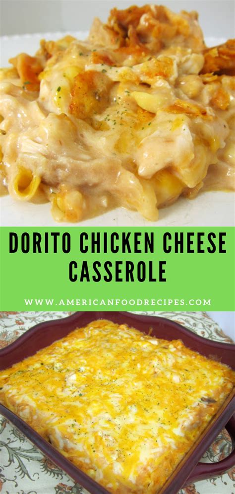 It's a casserole the whole family will love, made of a mixture of cooked diced chicken, sour cream, and condensed soup, along with a combination of. DORITO CHICKEN CHEESE CASSEROLE - Recipe By Mom