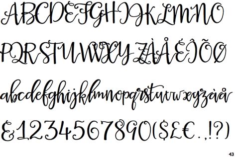 Script typefaces are based upon the varied and often fluid stroke created by handwriting, pretty much like the cursive fonts just typically more elegant. Identifont - La Veronique One