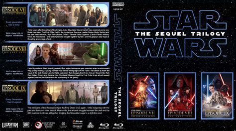The force awakens star wars episode viii: Star Wars - The Sequel Trilogy R1 Custom Blu-Ray Cover ...