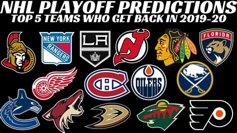 My 2018 nhl playoff picks. NHL Playoff Predictions - Top 5 Teams to make playoffs who ...