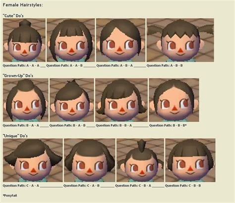 In wild world, city folk and new leaf, the player can change their character's hairstyle by visiting harriet at shampoodle. Animal Crossing New Leaf Hair Guide Ponytail - Aja Pictures