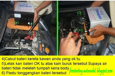 Cara cabut stickrt cermin kereta. Fire Starting Automobil: Tip-tip Jumping Bateri Kereta Kong