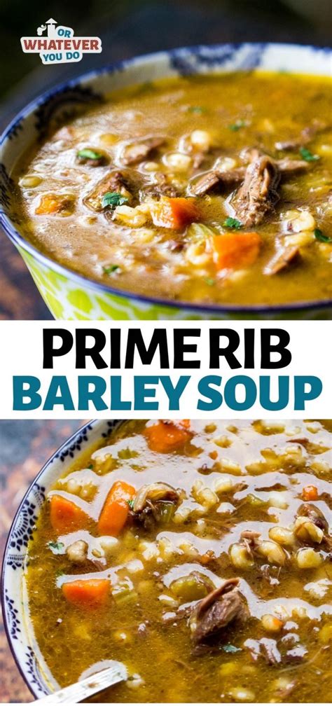 Let's face it, you're not alone in being bested by a holiday prime rib, it happens to everyone. Beef Barley Soup with Prime Rib | Leftover Prime Rib ...