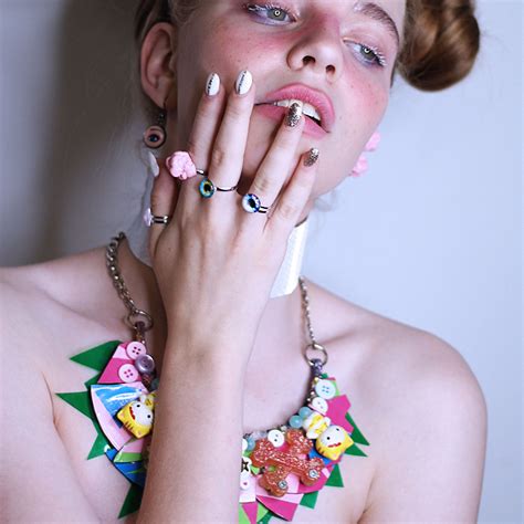 Necklace with Hello Kitty Ring with bubblegum (polymer ...