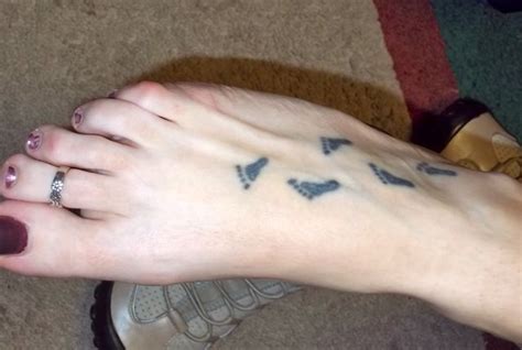 Footprints in the sand tattoo on foot. Pin on Elephant Footprint Tattoos